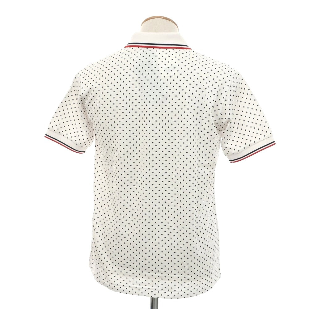 [Used] [Unused] Fred Perry Cotton Pique Dot Short Sleeve Polo Shirt White x Black [S] [Condition Rank S] [Men&
