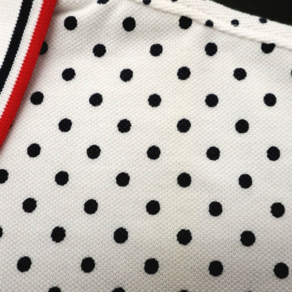 [Used] [Unused] Fred Perry Cotton Pique Dot Short Sleeve Polo Shirt White x Black [S] [Condition Rank S] [Men&