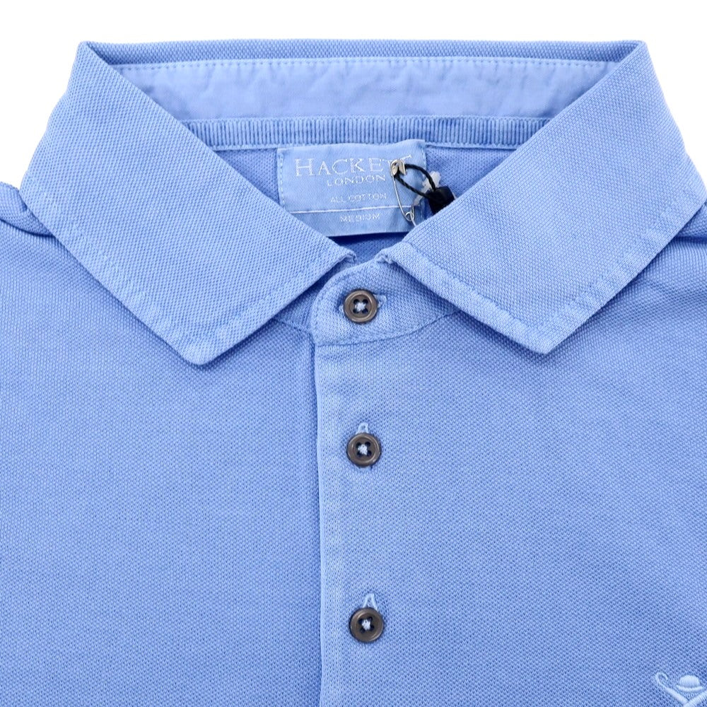 [Used] Hackett London Cotton Pique Short Sleeve Polo Shirt Light Blue [M] [Condition Rank B] [Men&