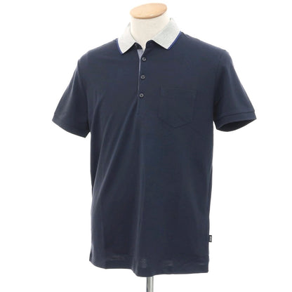 [Used] [Unused] HUGO BOSS Cotton Pique Short Sleeve Polo Shirt Grayish Navy [S] [Condition Rank S] [Men&