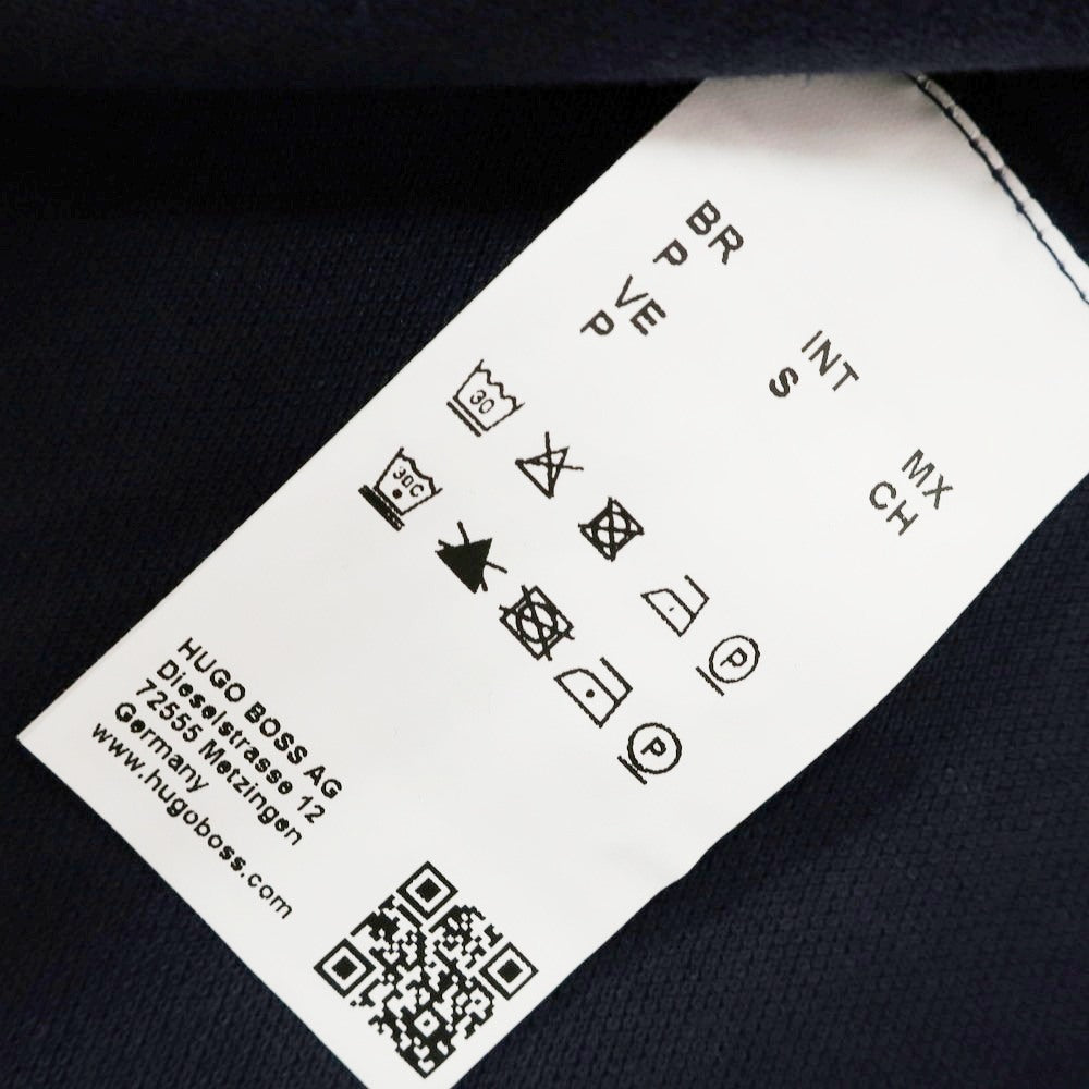 [Used] [Unused] HUGO BOSS Cotton Pique Short Sleeve Polo Shirt Grayish Navy [S] [Condition Rank S] [Men&