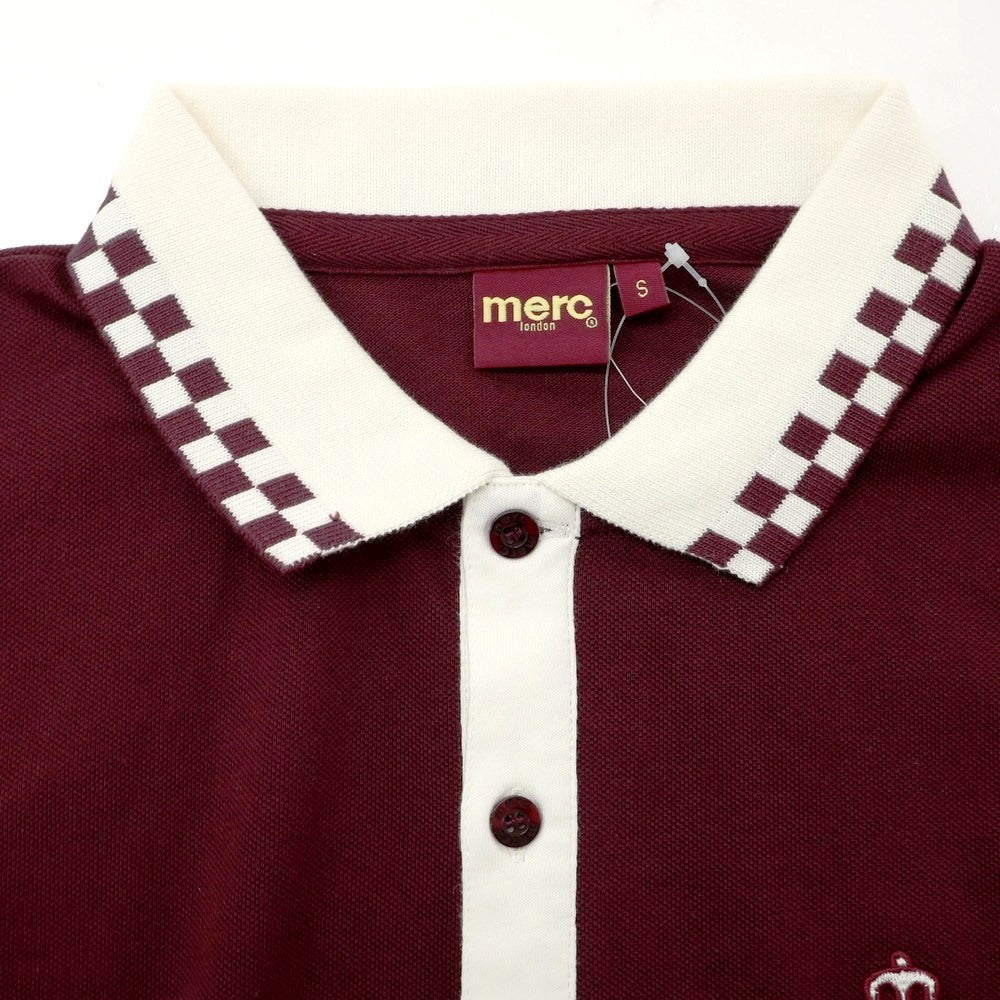 [Used] [Unused] Merc London Cotton Pique Short Sleeve Polo Shirt Wine [S] [Condition Rank S] [Men&