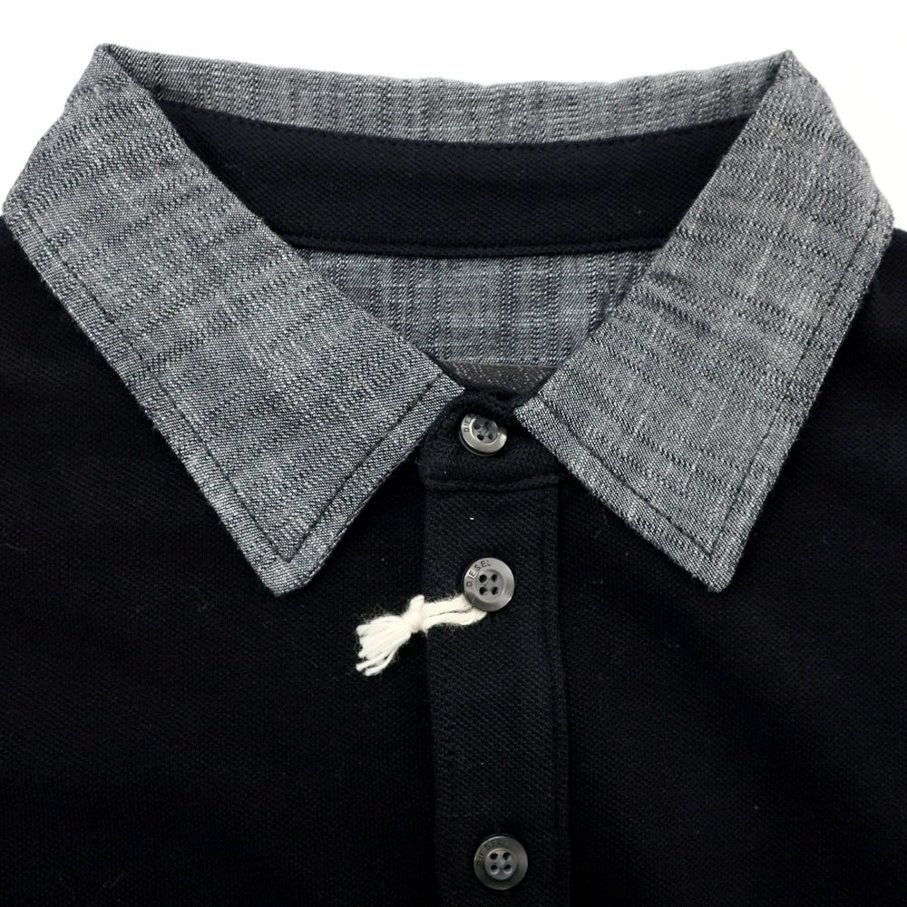 [Used] [Unused] Diesel Cotton Pique Short Sleeve Polo Shirt Black [S] [Condition Rank S] [Men&