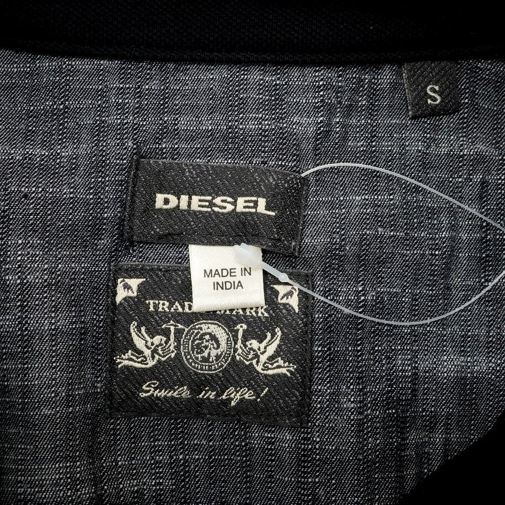 [Used] [Unused] Diesel Cotton Pique Short Sleeve Polo Shirt Black [S] [Condition Rank S] [Men&