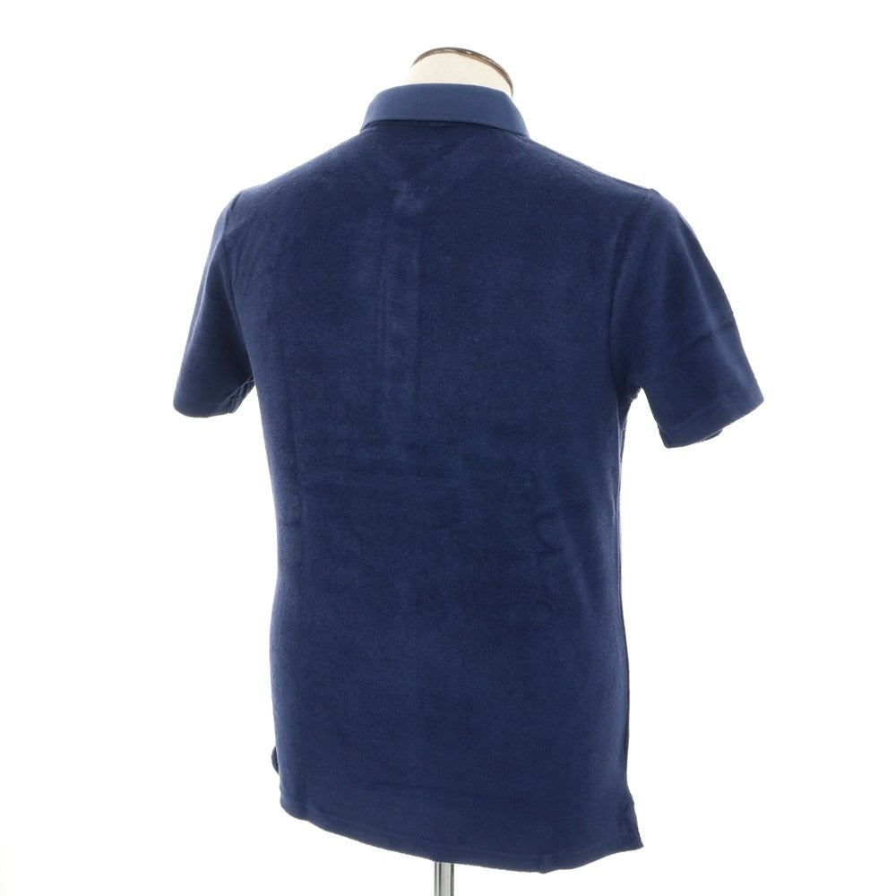 [Used] [Unused] Admiral Cotton Polyester Pile Short Sleeve Polo Shirt Navy [L] [Condition Rank S] [Men&