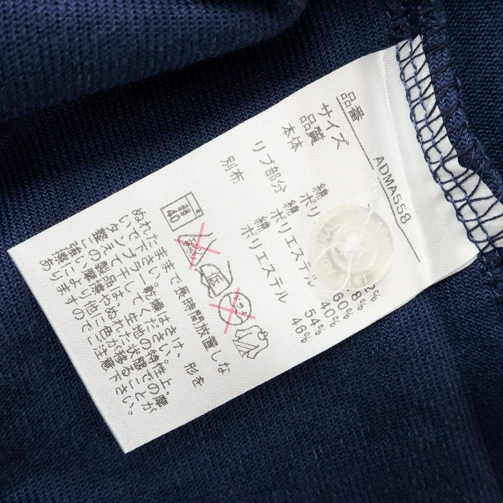 [Used] [Unused] Admiral Cotton Polyester Pile Short Sleeve Polo Shirt Navy [L] [Condition Rank S] [Men&