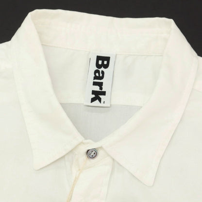 【中古】バーク BARK コットン レギュラーカラー 半袖シャツ ホワイト【 M 】【 状態ランクC 】【 メンズ 】