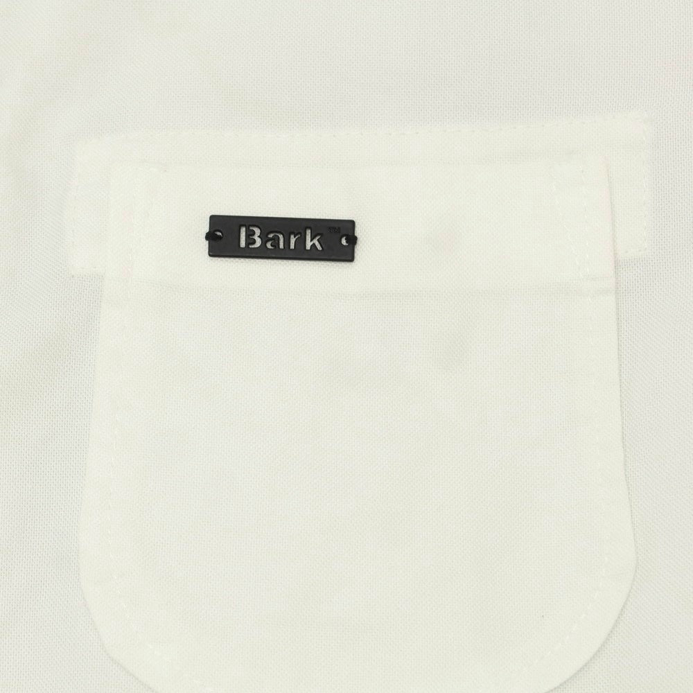 【中古】バーク BARK コットン レギュラーカラー 半袖シャツ ホワイト【 サイズM 】【 状態ランクC 】【 メンズ 】 [CPD]