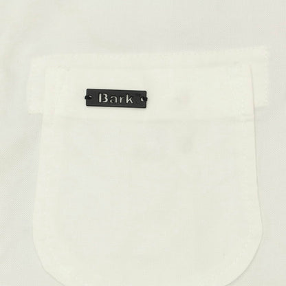 【中古】バーク BARK コットン レギュラーカラー 半袖シャツ ホワイト【 M 】【 状態ランクC 】【 メンズ 】