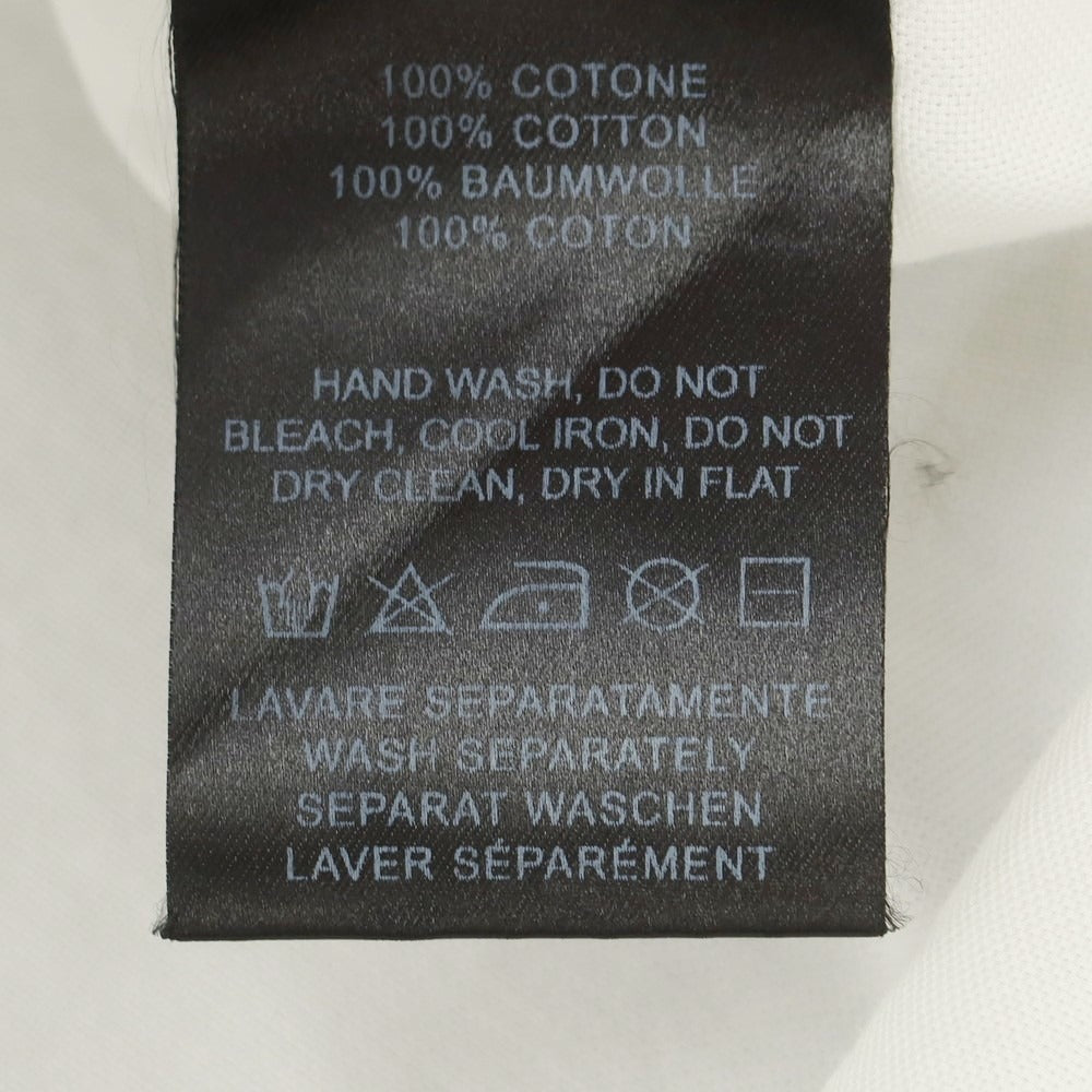 【中古】バーク BARK コットン レギュラーカラー 半袖シャツ ホワイト【 サイズM 】【 状態ランクC 】【 メンズ 】 [CPD]