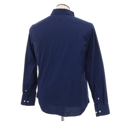 [Used] [Unused] Banana Republic Stretch Cotton Polyester Dot Button-down Casual Shirt Navy [L] [Condition Rank S] [Men&