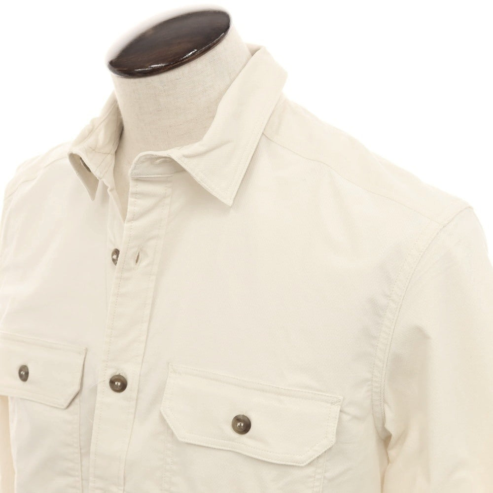 [Used] [Unused] Banana Republic Stretch Cotton Casual Shirt Off White [L] [Condition Rank S] [Men&