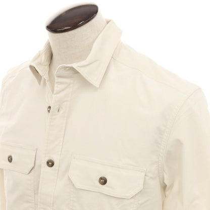 [Used] [Unused] Banana Republic Stretch Cotton Casual Shirt Off White [L] [Condition Rank S] [Men&