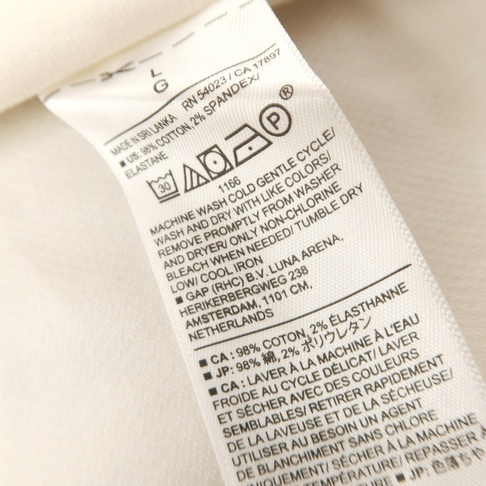 [Used] [Unused] Banana Republic Stretch Cotton Casual Shirt Off White [L] [Condition Rank S] [Men&