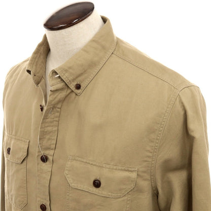 [Used] [Unused] Banana Republic Linen Cotton Button-down Casual Shirt Beige [L] [Condition Rank S] [Men&