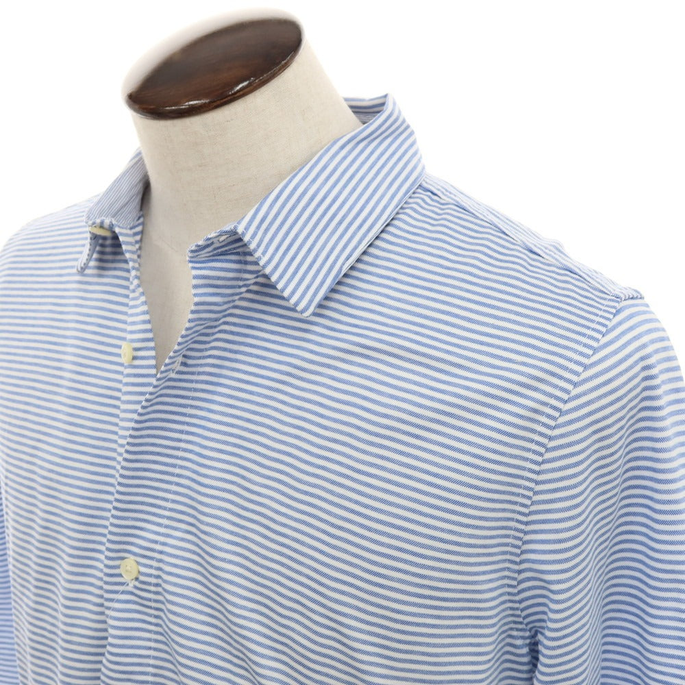 [Used] [Unused] Banana Republic Cotton Border Casual Shirt Blue x White [L] [Condition Rank S] [Men&