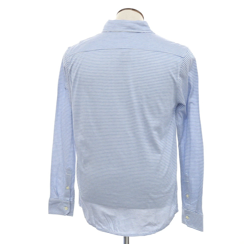 [Used] [Unused] Banana Republic Cotton Border Casual Shirt Blue x White [L] [Condition Rank S] [Men&