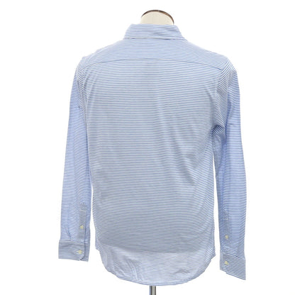 [Used] [Unused] Banana Republic Cotton Border Casual Shirt Blue x White [L] [Condition Rank S] [Men&