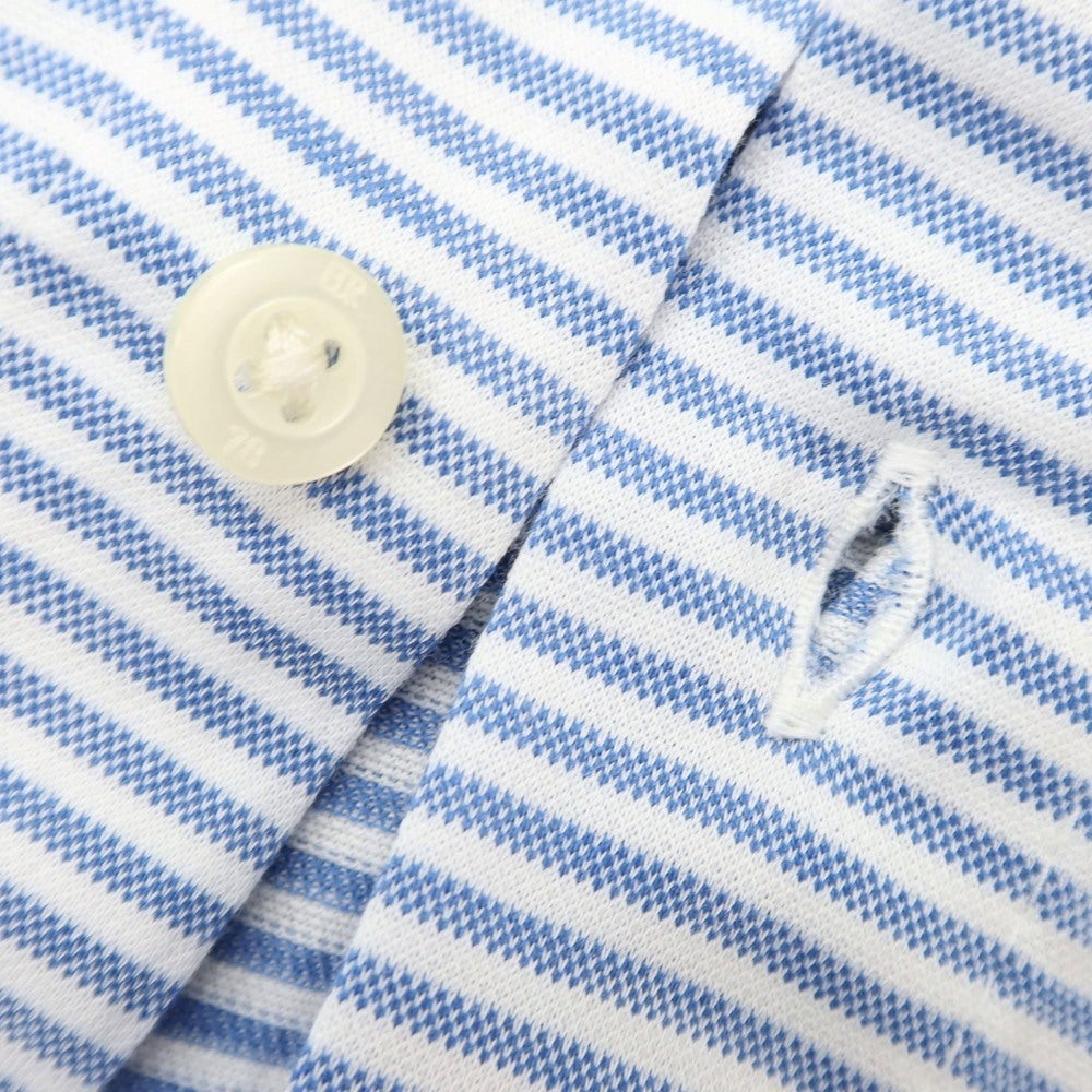 [Used] [Unused] Banana Republic Cotton Border Casual Shirt Blue x White [L] [Condition Rank S] [Men&