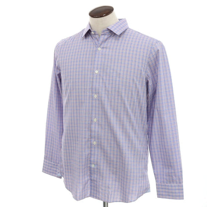 [Used] [Unused] Banana Republic Cotton Check Regular Collar Casual Shirt Blue x Red [L] [Condition Rank S] [Men&