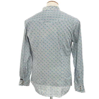 [Used] [Unused] Diesel Cotton Linen Western Shirt Blue Gray [M] [Condition Rank S] [Men&
