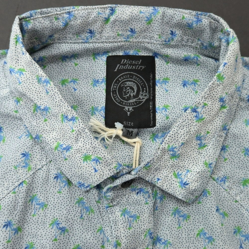 [Used] [Unused] Diesel Cotton Linen Western Shirt Blue Gray [M] [Condition Rank S] [Men&