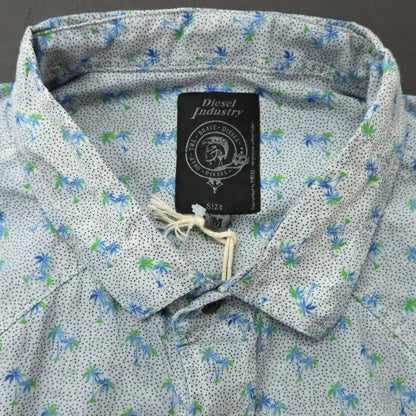 [Used] [Unused] Diesel Cotton Linen Western Shirt Blue Gray [M] [Condition Rank S] [Men&