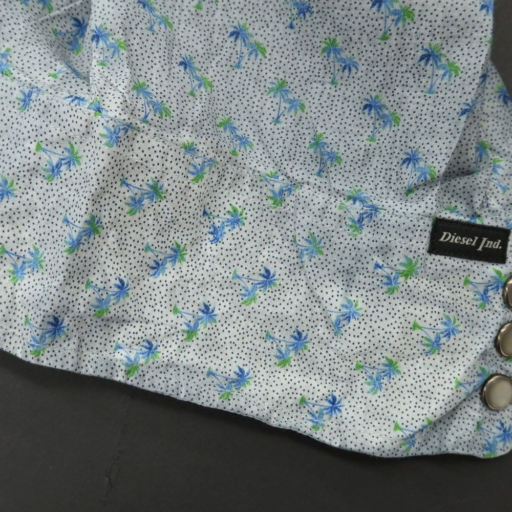 [Used] [Unused] Diesel Cotton Linen Western Shirt Blue Gray [M] [Condition Rank S] [Men&