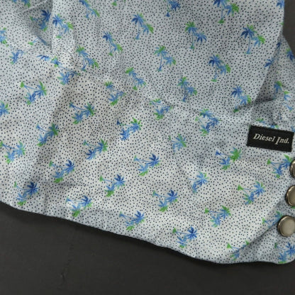 [Used] [Unused] Diesel Cotton Linen Western Shirt Blue Gray [M] [Condition Rank S] [Men&