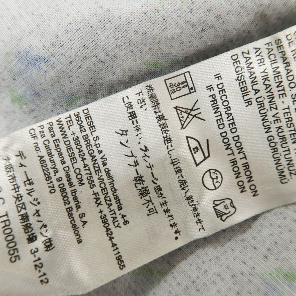 [Used] [Unused] Diesel Cotton Linen Western Shirt Blue Gray [M] [Condition Rank S] [Men&