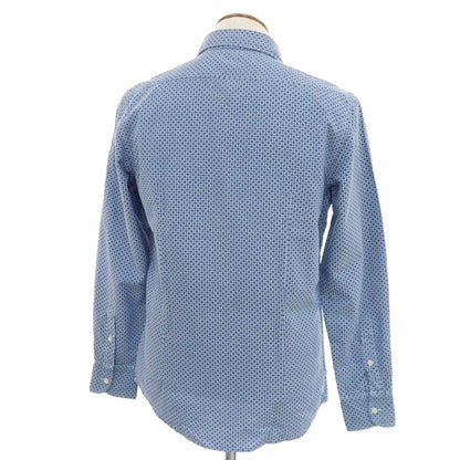 【中古】【未使用】デペール deperlu コットン カジュアルシャツ ライトブルーxブラック【 M 】【 状態ランクS 】【 メンズ 】
