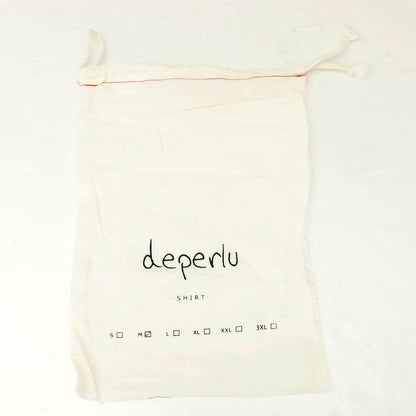 【中古】【未使用】デペール deperlu コットン チェック カジュアルシャツ グリーンxライトネイビー【 M 】【 状態ランクS 】【 メンズ 】