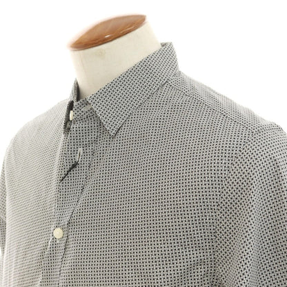 【中古】【未使用】ベンシャーマン Ben Sherman コットン 隠しボタンダウン カジュアルシャツ ブラックxホワイト【 M 】【 状態ランクS 】【 メンズ 】