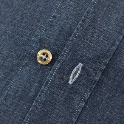 [Used] [Unused] Quid QJD Stretch Cotton Casual Shirt Navy [40] [Condition Rank S] [Men&