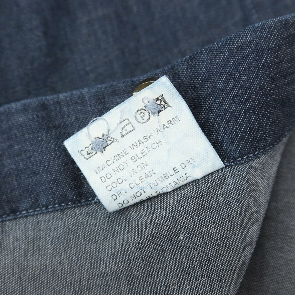 [Used] [Unused] Quid QJD Stretch Cotton Casual Shirt Navy [40] [Condition Rank S] [Men&
