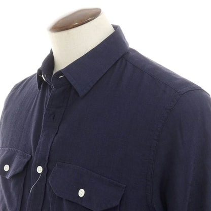 [Used] [Unused] Banana Republic Cotton Casual Shirt Navy [L] [Condition Rank S] [Men&