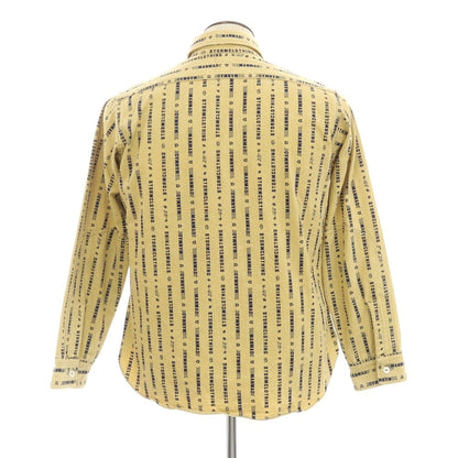 [Used] HUMAN MADE × POST OVERALLS Cotton Casual Shirt Yellow x Navy [L] [Condition Rank B] [Men&