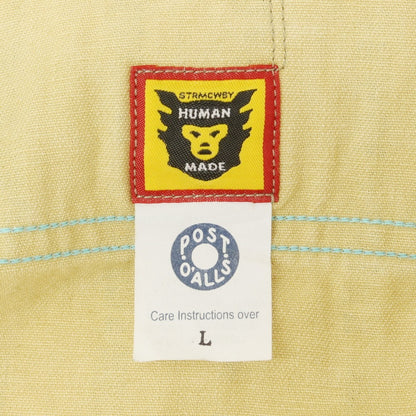 [Used] HUMAN MADE × POST OVERALLS Cotton Casual Shirt Yellow x Navy [L] [Condition Rank B] [Men&