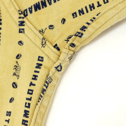[Used] HUMAN MADE × POST OVERALLS Cotton Casual Shirt Yellow x Navy [L] [Condition Rank B] [Men&