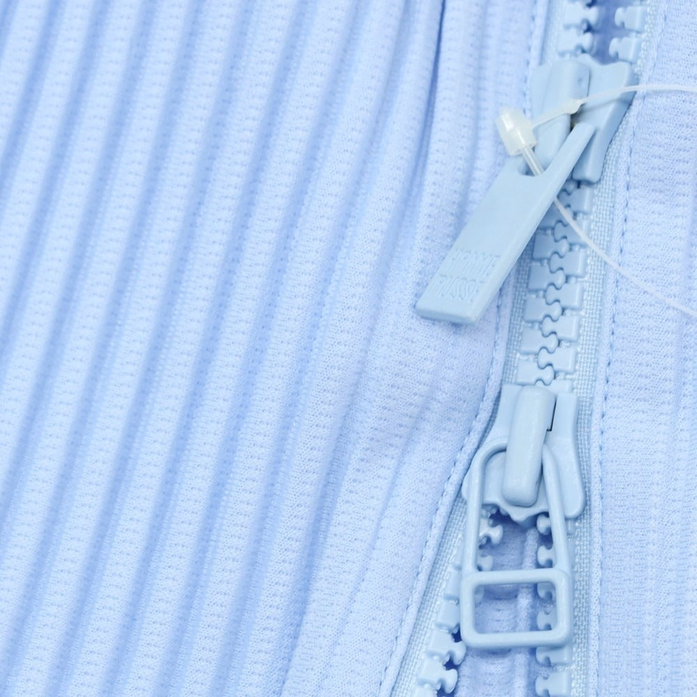【中古】オム プリッセ イッセイミヤケ HOMME PLISSE ISSEY MIYAKE プリーツ加工 プリーツコート ライトブルー【サイズ表記なし（L位）】【 状態ランクB 】【 メンズ 】[EPD]