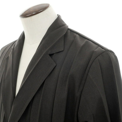 【中古】オム プリッセ イッセイミヤケ HOMME PLISSE ISSEY MIYAKE 2025年春夏 プリーツ加工 2B カジュアルジャケット ダークブラウン【 表記なし（L位） 】【 状態ランクA 】【 メンズ 】