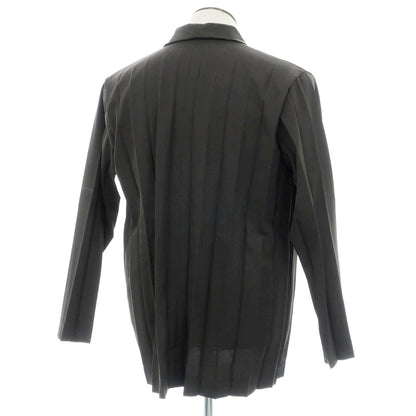 【中古】オム プリッセ イッセイミヤケ HOMME PLISSE ISSEY MIYAKE 2025年春夏 プリーツ加工 2B カジュアルジャケット ダークブラウン【 表記なし（L位） 】【 状態ランクA 】【 メンズ 】