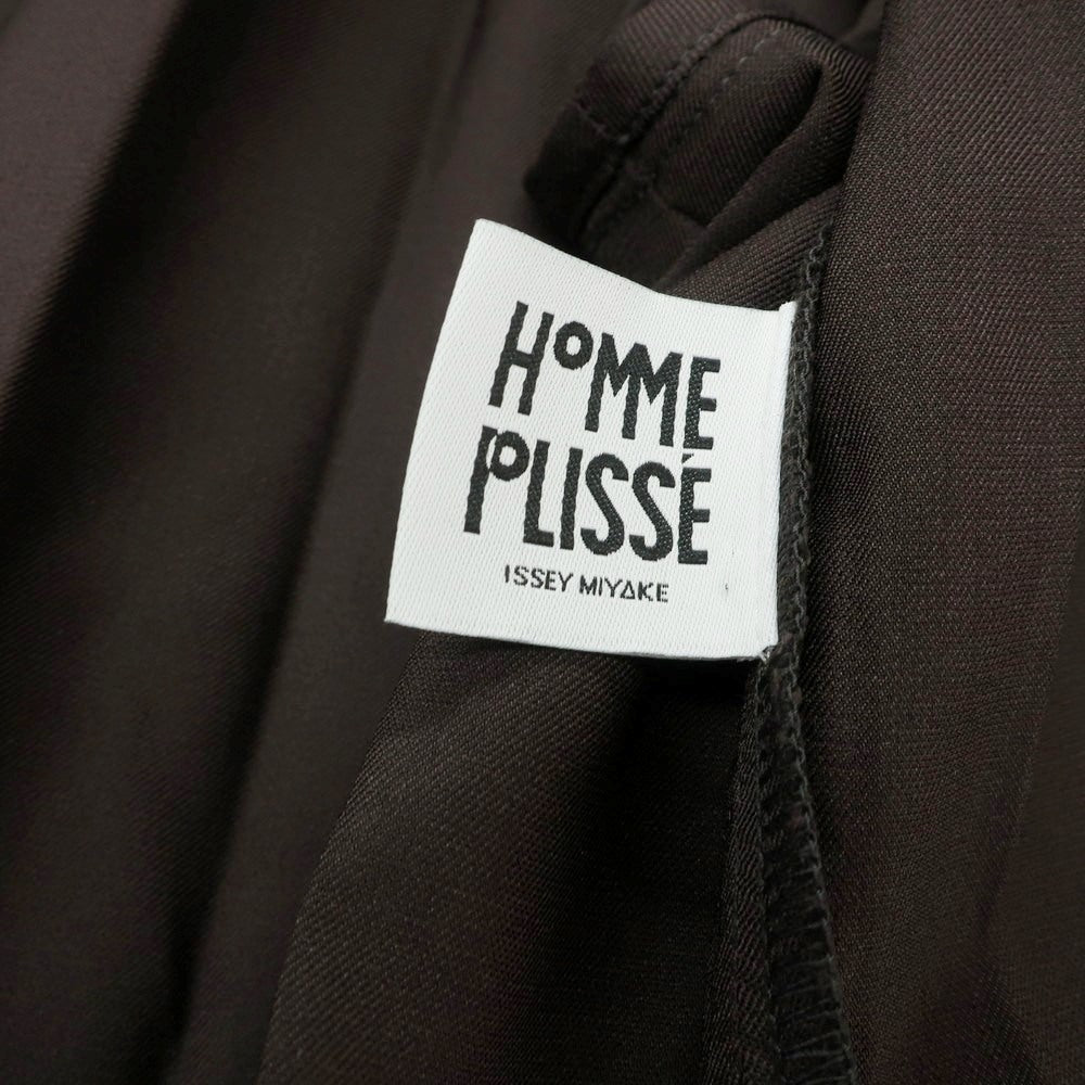 【中古】オム プリッセ イッセイミヤケ HOMME PLISSE ISSEY MIYAKE 2025年春夏 プリーツ加工 2B カジュアルジャケット ダークブラウン【 表記なし（L位） 】【 状態ランクA 】【 メンズ 】