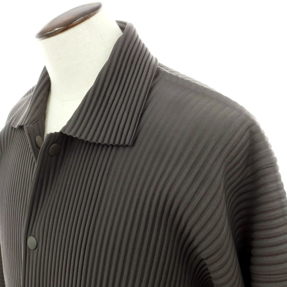 [Used] Homme Plissé Issey Miyake Spring/Summer 2025 Pleated Polyester Blouson Grey [No description (L size)] [Condition Rank A] [Men&