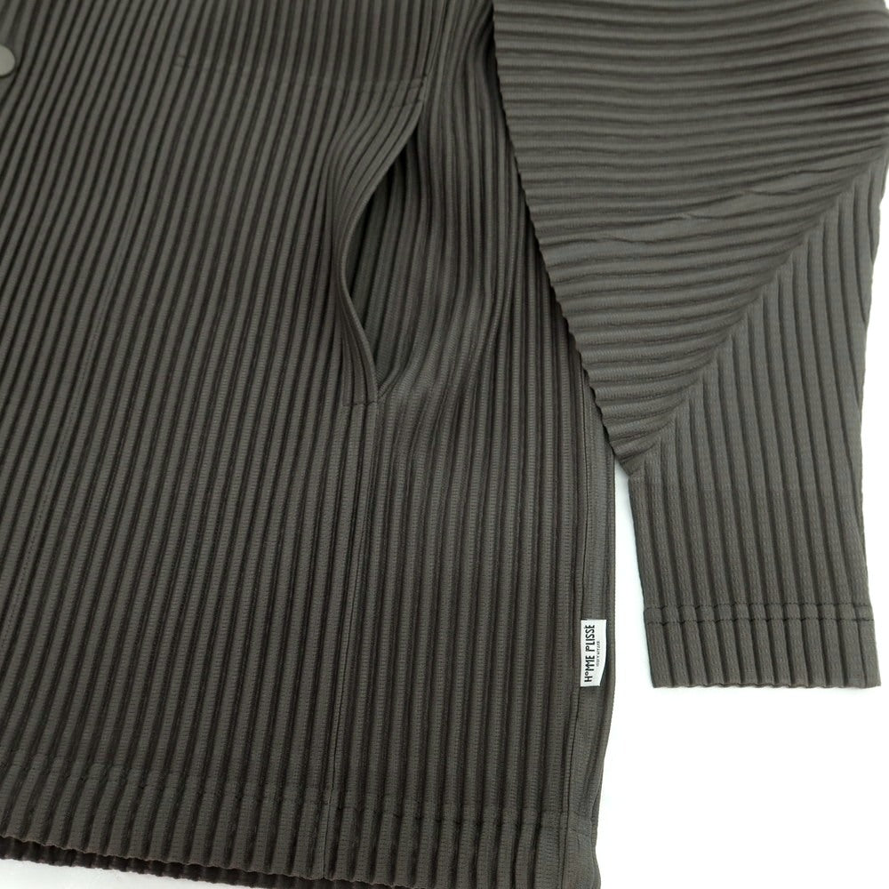 [Used] Homme Plissé Issey Miyake Spring/Summer 2025 Pleated Polyester Blouson Grey [No description (L size)] [Condition Rank A] [Men&