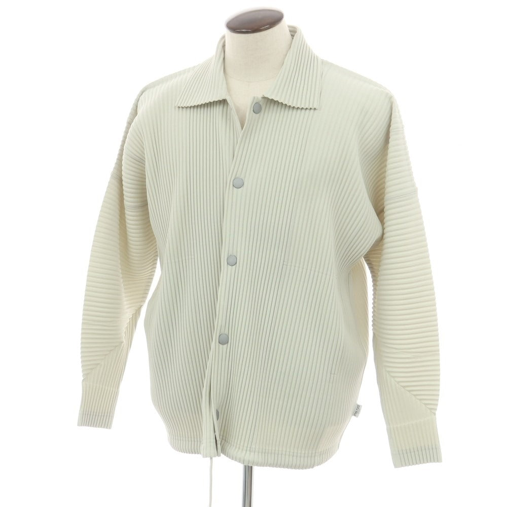 [Used] Homme Plissé Issey Miyake Spring/Summer 2025 Pleated Polyester Blouson Frosty Gray [No description (L size)] [Condition Rank B] [Men&