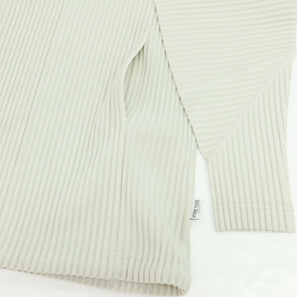 [Used] Homme Plissé Issey Miyake Spring/Summer 2025 Pleated Polyester Blouson Frosty Gray [No description (L size)] [Condition Rank B] [Men&