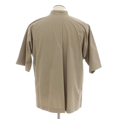 [Used] Homme Plisse Issey Miyake HOMME PLISSE ISSEY MIYAKE Spring/Summer 2025 Cotton Mao Collar Short Sleeve Shirt Dark Greige [3] [Condition Rank A] [Men&