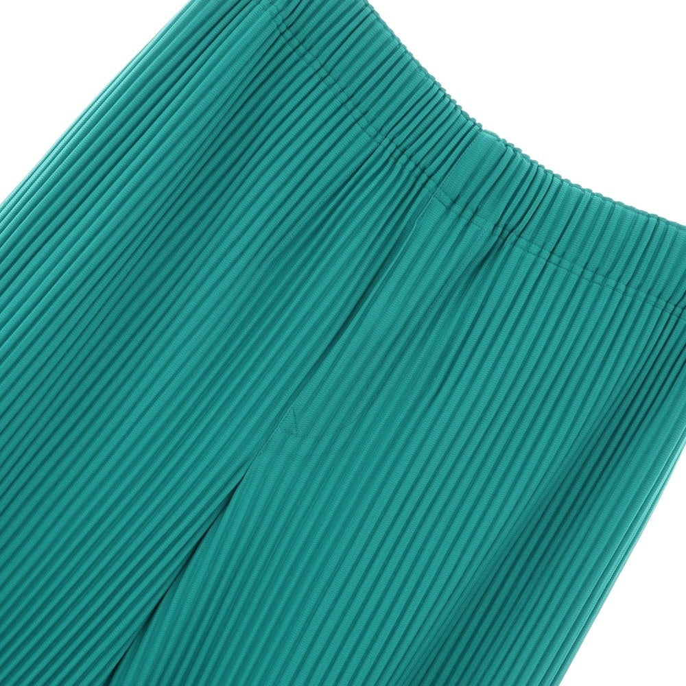 【中古】オム プリッセ イッセイミヤケ HOMME PLISSE ISSEY MIYAKE 2025年春夏 プリーツ イージーパンツ エメラルドグリーン【 サイズ表記なし（L位） 】【 状態ランクA 】【 メンズ 】 [EPD]