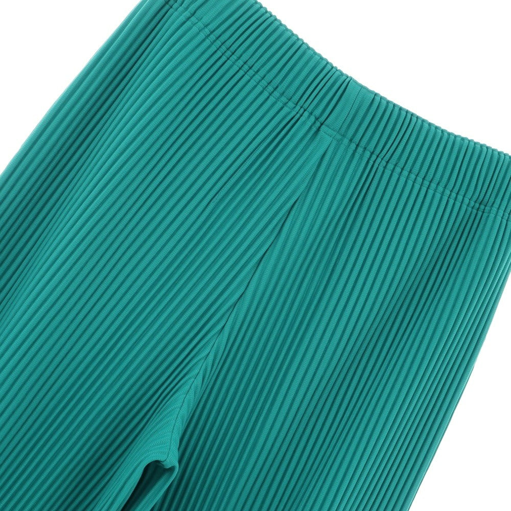 【中古】オム プリッセ イッセイミヤケ HOMME PLISSE ISSEY MIYAKE 2025年春夏 プリーツ イージーパンツ エメラルドグリーン【 サイズ表記なし（L位） 】【 状態ランクA 】【 メンズ 】 [EPD]
